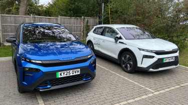 Skoda Elroq vRS - two Elroqs